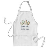 ビーチパーソナライズされたハウスオイスターシャック スタンダードエプロン (正面)