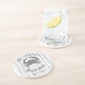 ビーチパーソナライズされたハウスコースター コースター (側面)