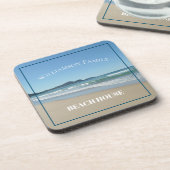 ビーチパーソナライズされたハウスコースター コースター (左側)