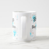 ビーチパーソナライズされたハウスコーヒーマグ ジャンボコーヒーマグカップ (裏面)