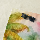 ビーチパーソナライズされたハウスバンガロー ビーチタオル (インサイチュ)