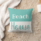 ビーチパーソナライズされたハウス枕 クッション (ブランケット)