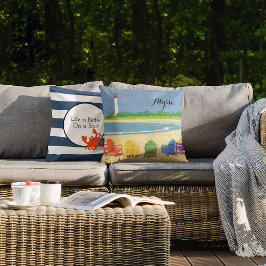 ビーチパーソナライズされた寿命 クッション