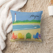 ビーチパーソナライズされた寿命 クッション (ブランケット)