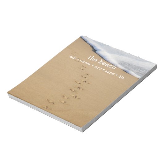 ビーチパーソナライズされた恋人 ノートパッド (回転)