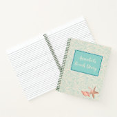 ビーチパーソナライズされた日記 ノートブック (内部)