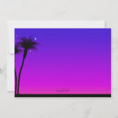 ビーチパーティの招待状 招待状 (裏面)