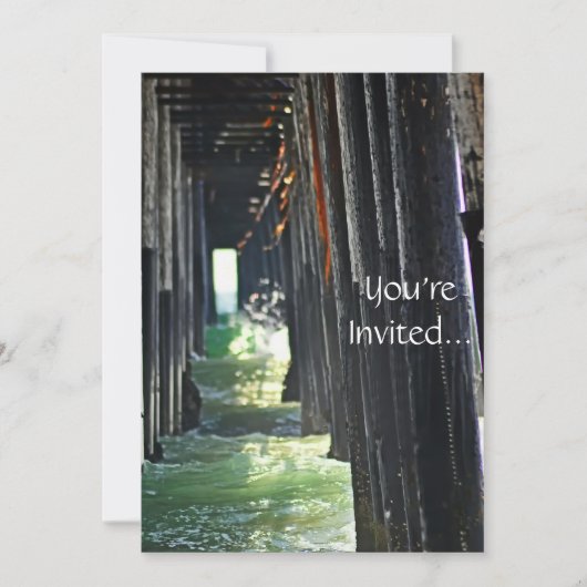 ビーチパーティの招待状 招待状 (正面)