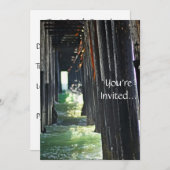 ビーチパーティの招待状 招待状 (正面/裏面)