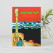 ビーチパーティの招待状 招待状 (スタンド正面)