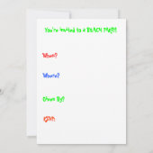 ビーチパーティの招待状 招待状 (裏面)