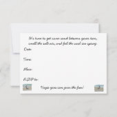 ビーチパーティの招待状 招待状 (裏面)