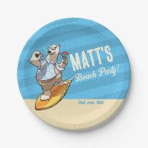 ビーチパーティーあなたの名前を追加クールサーフィンPolar Bear