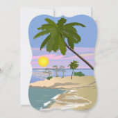 ビーチパーティーおもしろい 招待状 (裏面)