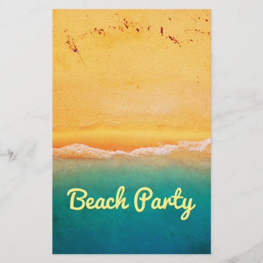 ビーチパーティーとお祝い チラシ (正面)