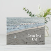ビーチパーティーの招待パーソナライズされたは 招待状 (スタンド正面)