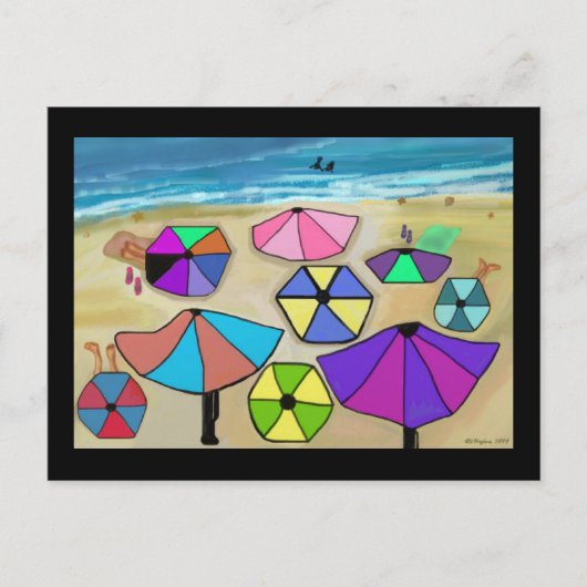 ビーチパーティーはがき ポストカード (正面)