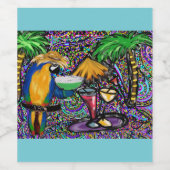 ビーチパーティーオウム ワインラベル (シングルラベル)