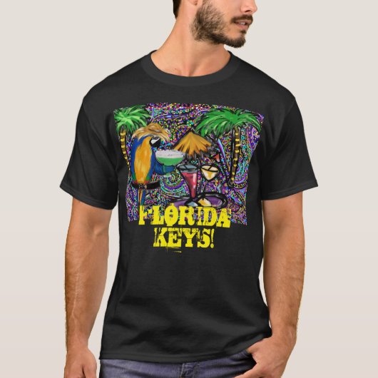 ビーチパーティーオウム Tシャツ (正面)