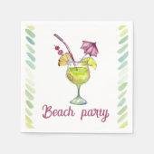 ビーチパーティーカクテル スタンダードカクテルナプキン (正面)