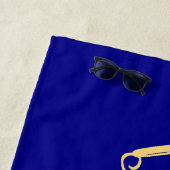 ビーチパーティークールおもしろいスクリプ王室のト ビーチタオル (インサイチュ)