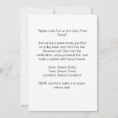 ビーチパーティーシャミーネコビーチ熱帯夏 招待状 (裏面)