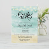 ビーチパーティーデジタル招待状カード 招待状 (スタンド正面)