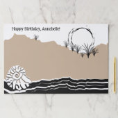 ビーチパーティーハッピーバースデー名 ペーパーパッド (インサイチュ)