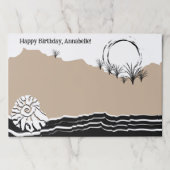 ビーチパーティーハッピーバースデー名 ペーパーパッド (正面)