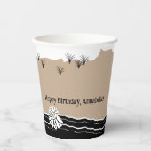 ビーチパーティーハッピーバースデー名 紙コップ (正面)