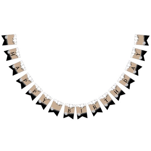 ビーチパーティーハッピーバースデー バンティングフラッグ (全)