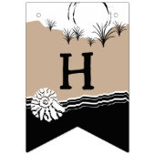 ビーチパーティーハッピーバースデー バンティングフラッグ (第2の旗)