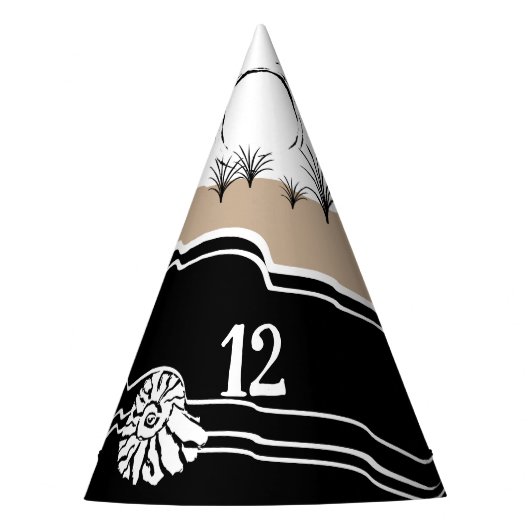 ビーチパーティーハッピーバースデー パーティーハット (正面)