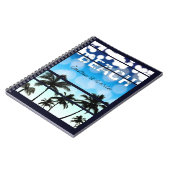 ビーチパーティーパームツリーズトロピカルヴィンテージジャーナル ノートブック (左側)