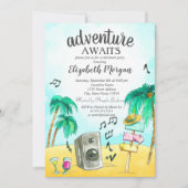 ビーチパーティーパーム 招待状 (正面)