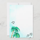 ビーチパーティーパーム 招待状 (裏面)