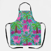 ビーチパーティーフラミンゴスアンドパームズ エプロン (正面)