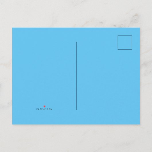 ビーチパーティーブルースサン海の傘ポップ・アートの色 インビテーションポストカード (裏面)