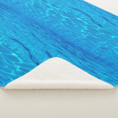 ビーチパーティーブルースサン海ウォーターポップ・アートのプールカラー シェルパブランケット (3/4)