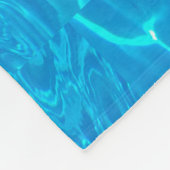 ビーチパーティーブルースサン海ウォーターポップ・アートのプールカラー フリースブランケット (角)