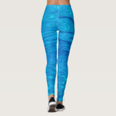 ビーチパーティーブルースサン海ウォーターポップ・アートのプールカラー レギンス (裏面)