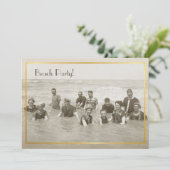ビーチパーティーヴィンテージ写真 招待状 (スタンド正面)