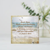 ビーチパーティー数々の目的招待状 招待状 (スタンド正面)