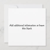 ビーチパーティー数々の目的招待状 招待状 (裏面)