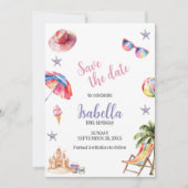 ビーチパーティー熱帯夏 セーブザデート (正面)