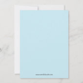 ビーチパーティー誕生日パーティーの招待 招待状 (裏面)