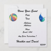 ビーチパーティー / ウェディング / 卒業式 - SRF 招待状 (裏面)