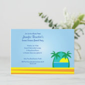 ビーチパーティー オーダーメイド招待状 招待状 (スタンド正面)