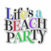ビーチパーティー シール (正面)