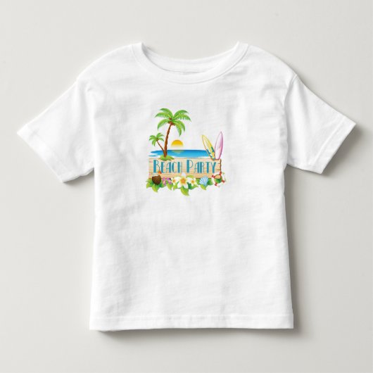 ビーチパーティー トドラーTシャツ (正面)